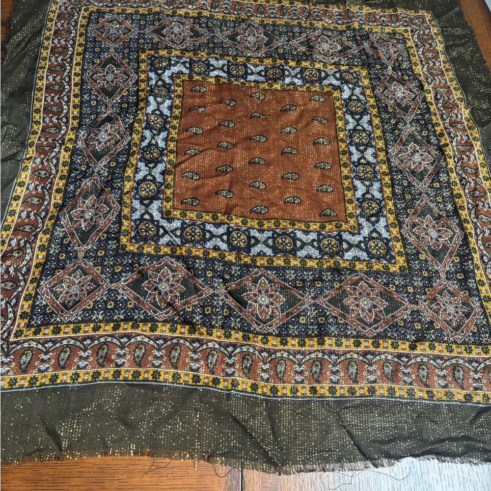 Specially House , Wool Multicolor Patterned Scarf - image 5